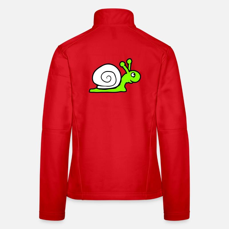 Snail Shell Cute Cute Happy Cool Women's Softshell Jacket