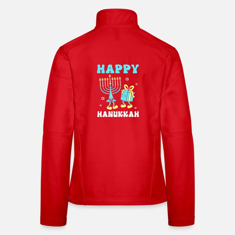 Hanoukka Hanoukka Hanoukka Veste en tissu softshell Femme