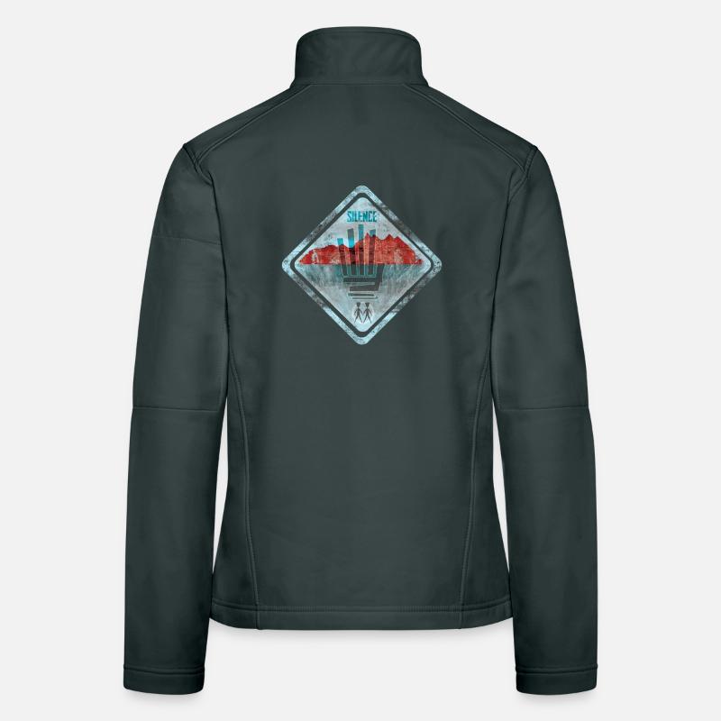 Silent Boundary Mark Design Women's Softshell Jacket