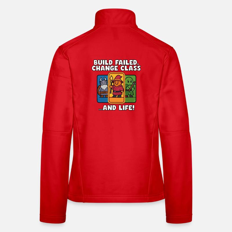 Build Failed, Change Class Women's Softshell Jacket