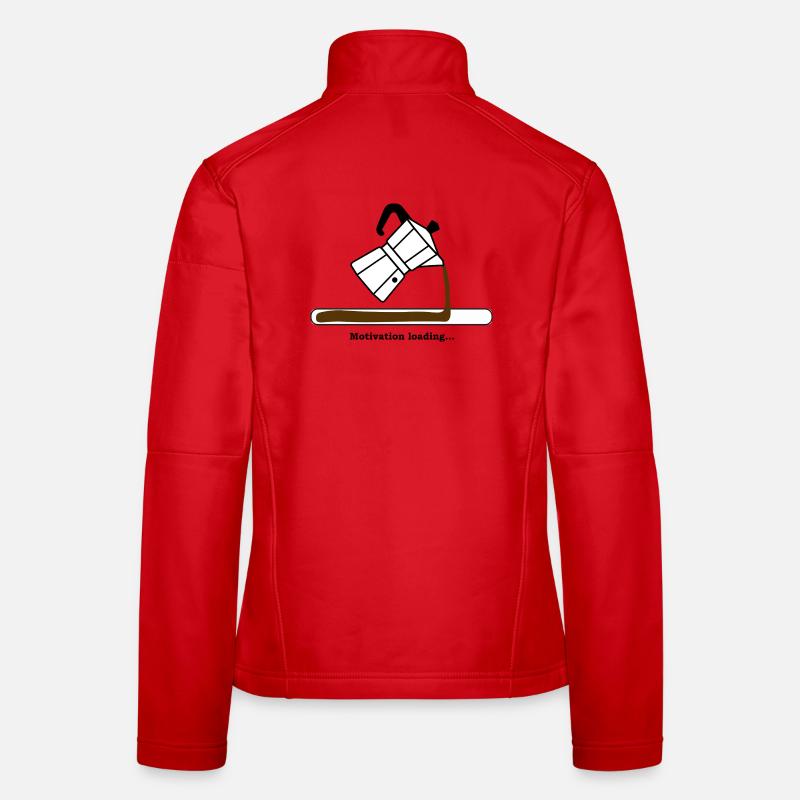 Motivation Loading with Coffee Women's Softshell Jacket