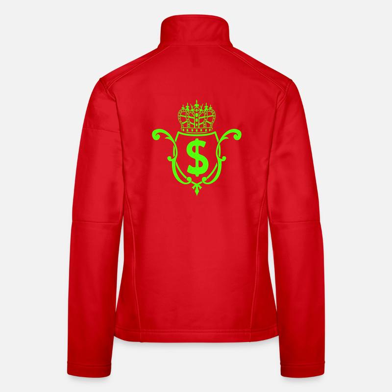 Krone Dollar Emblem Frauen Softshelljacke