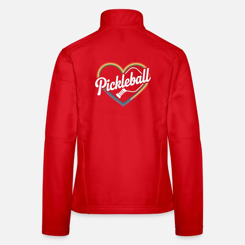 Herz Pickleball Frauen Softshelljacke