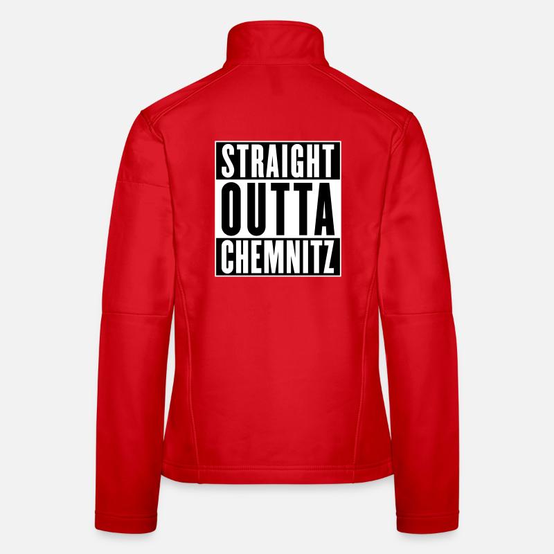 Straight outta Chemnitz (Farben änderbar) Frauen Softshelljacke