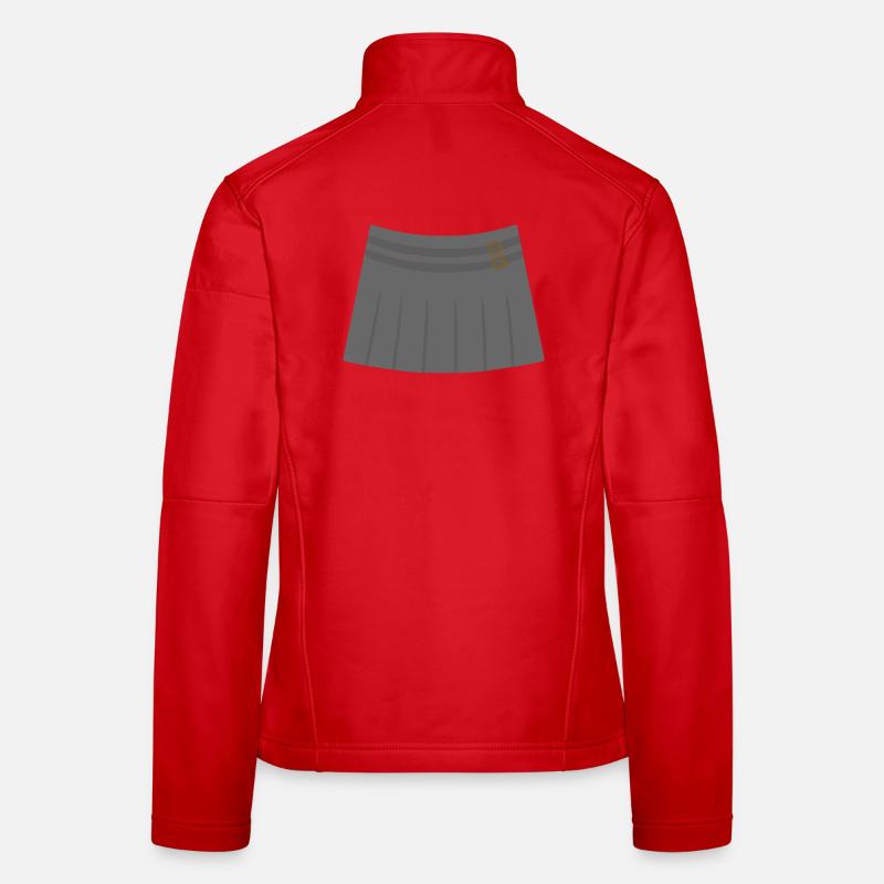 Jupe plissée grise avec boucles Veste en tissu softshell Femme