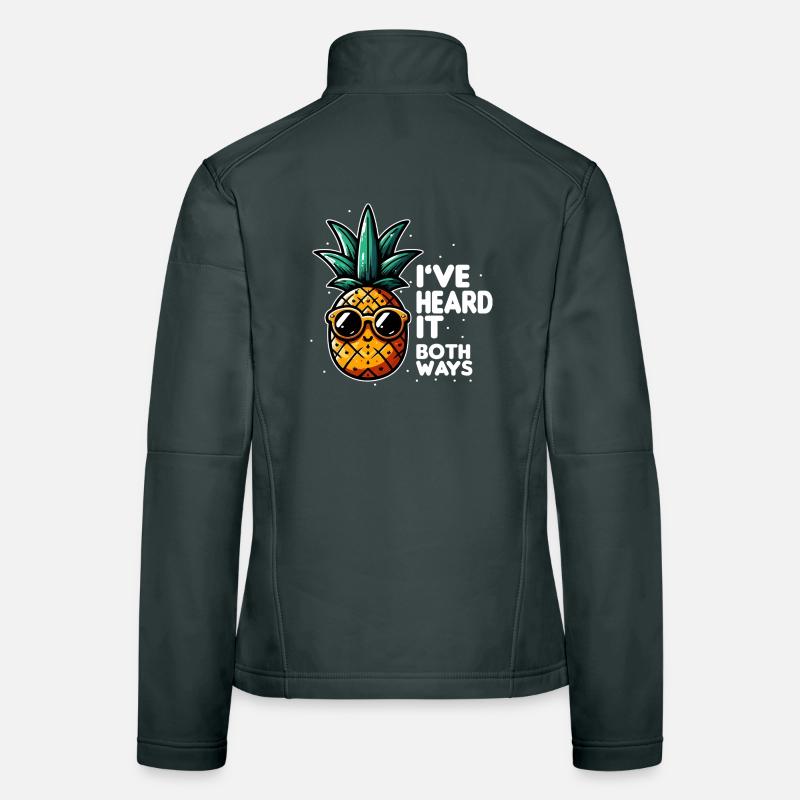 Pineapple Slogan Double Meaning Women's Softshell Jacket