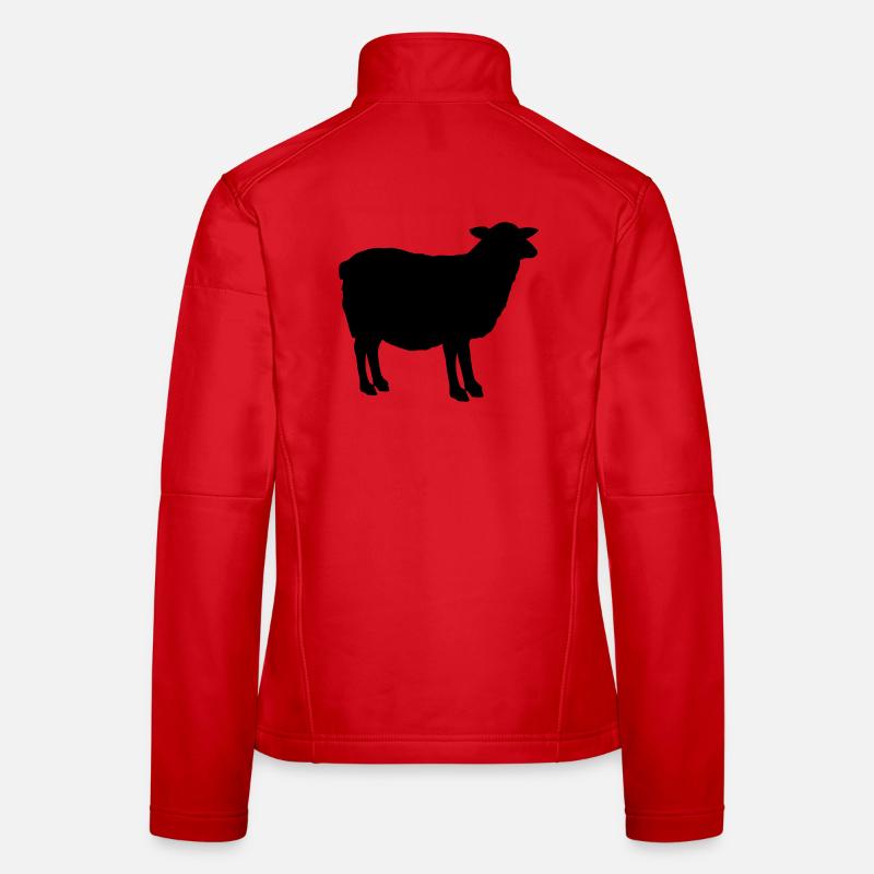 Schaf Silhouette Frauen Softshelljacke