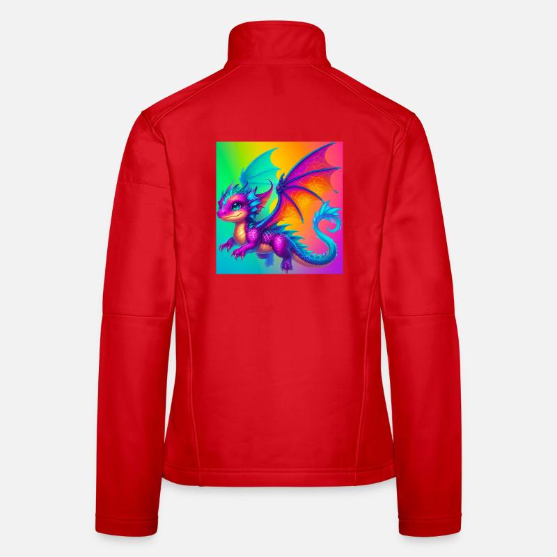 Drache - Frauen Softshelljacke - Rot
