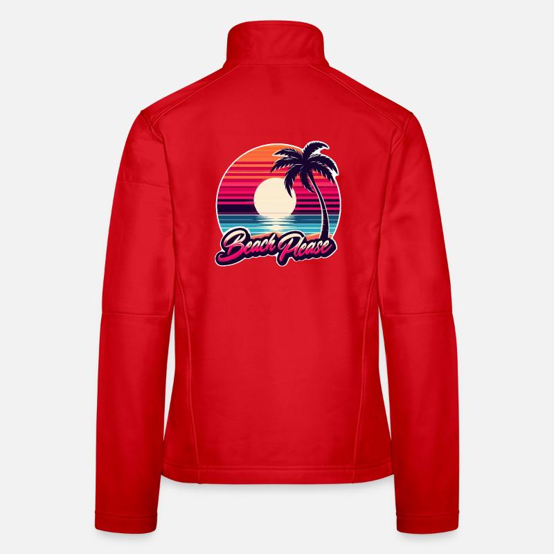 Beach Sunset Beach Please Women's Softshell Jacket