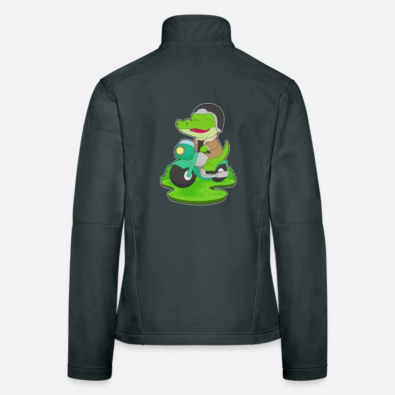 Crocodile Scooter Veste en tissu softshell Femme
