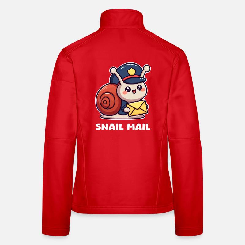Escargot Messager Veste en tissu softshell Femme