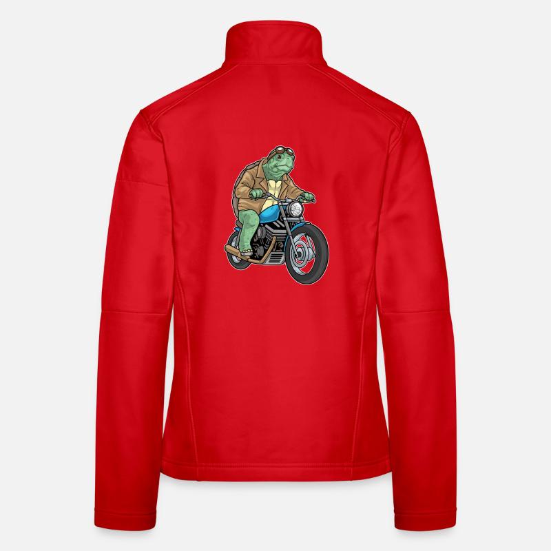 Schildkröte Motorrad - Frauen Softshelljacke - Rot