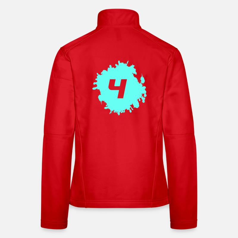 klecks_4 Veste en tissu softshell Femme