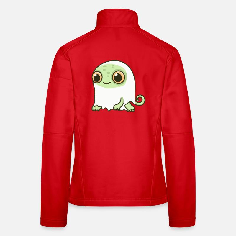 Chameleon Halloween Ghost Women's Softshell Jacket