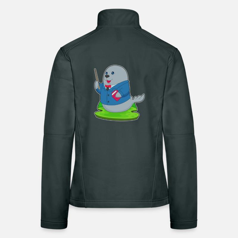 École de lecture Seal Teacher Veste en tissu softshell Femme
