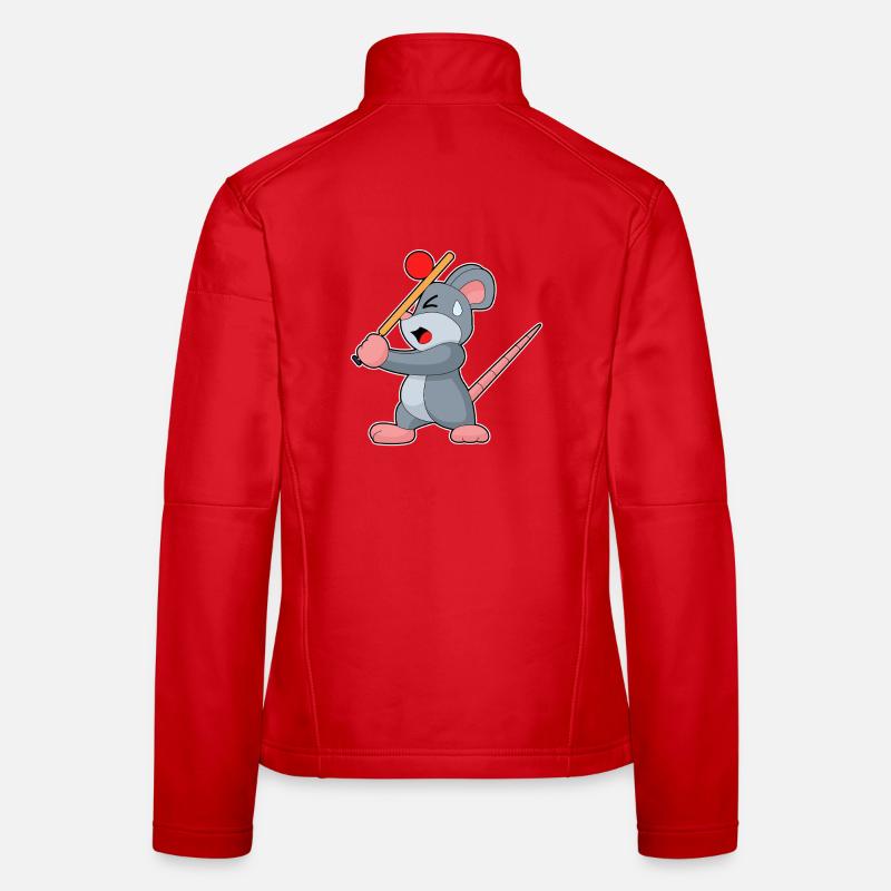 Mouse Cricket Cricket Bats Women's Softshell Jacket