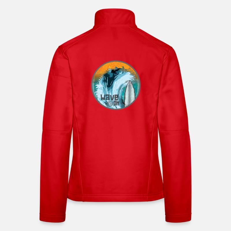 Wave in Surf Magic Patch Women's Softshell Jacket