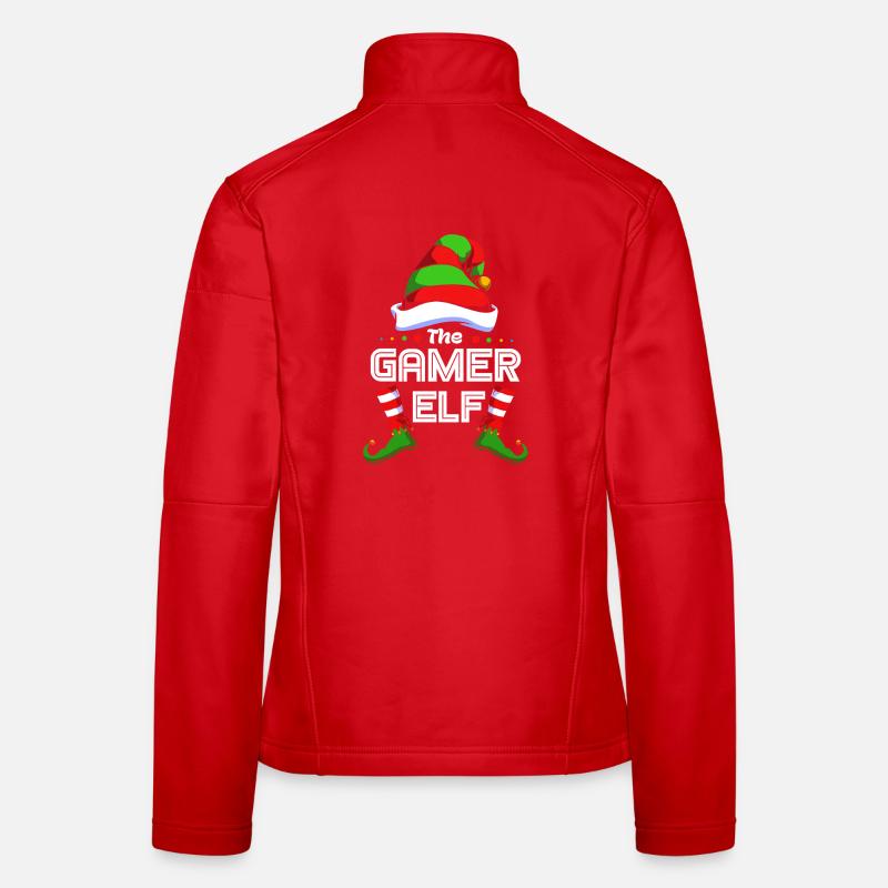 Gamer Gaming Zocker Elfe Elf Weihnachtsgeschenk Frauen Softshelljacke