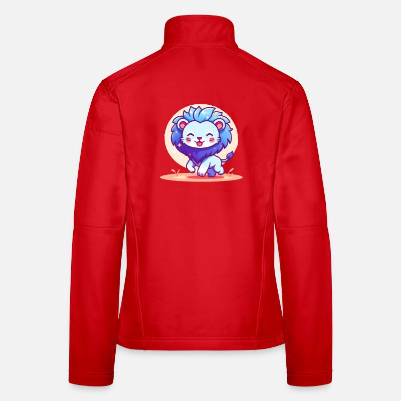 Little Blue Lion - Women's Softshell Jacket - red