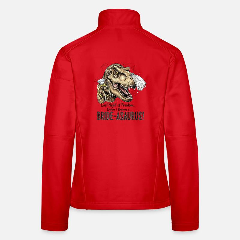 Bride-aurus: Dino Bridal Night Women's Softshell Jacket