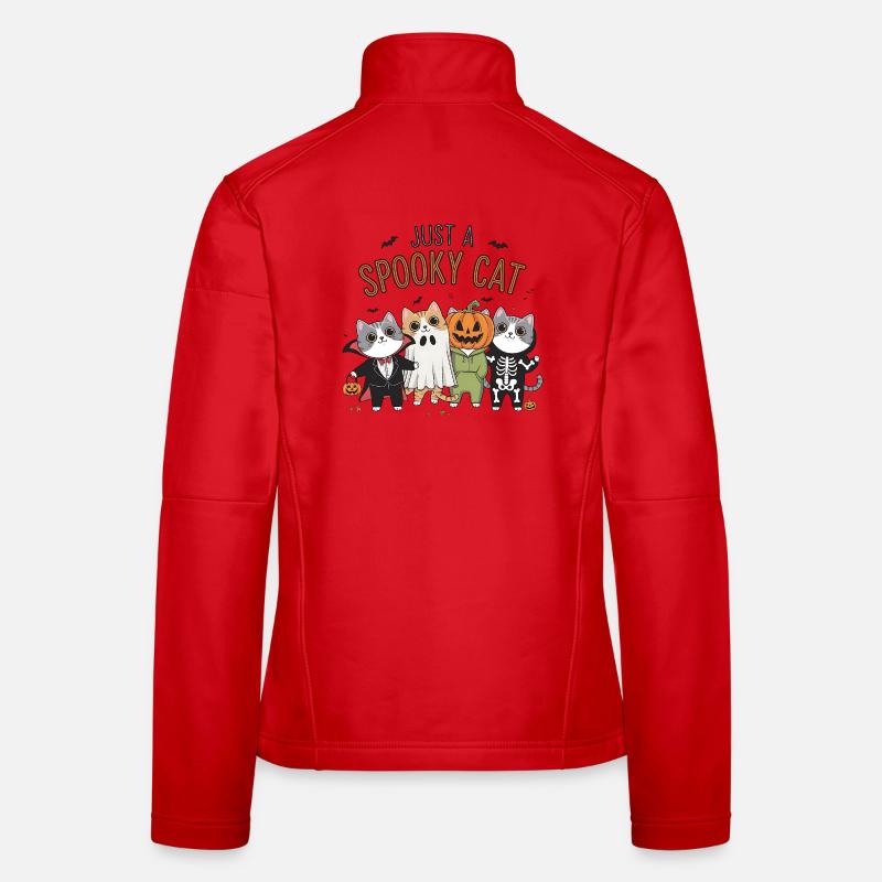 Juste un chat effrayant Veste en tissu softshell Femme