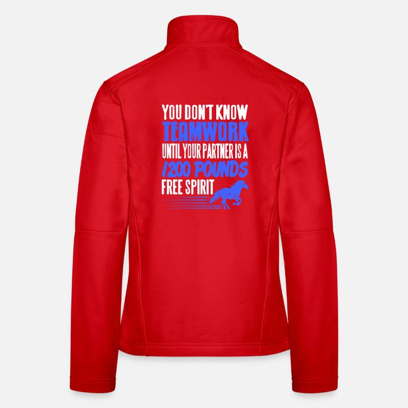 True Teamwork Is Built With a Horse Partner Women's Softshell Jacket