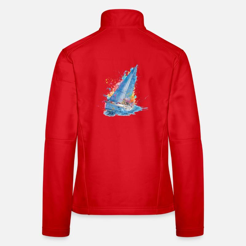 Sailing dream color explosion Women's Softshell Jacket