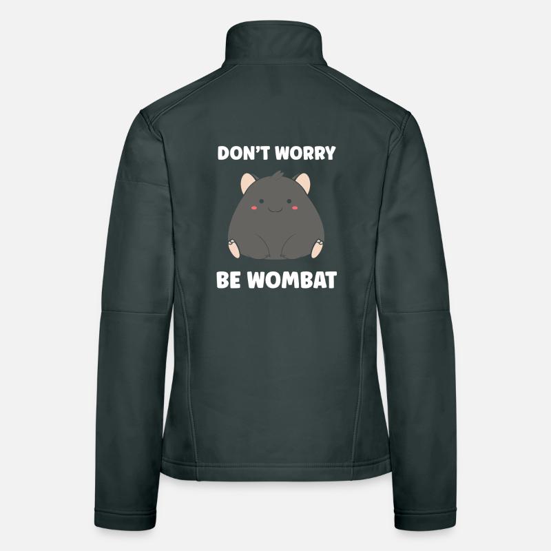 Wombat Peaceful Pattern Joy Women's Softshell Jacket