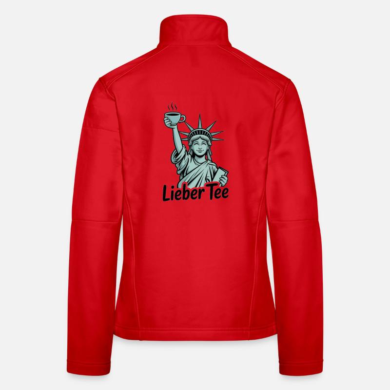 Statue de la Liberté Dear Tea Veste en tissu softshell Femme