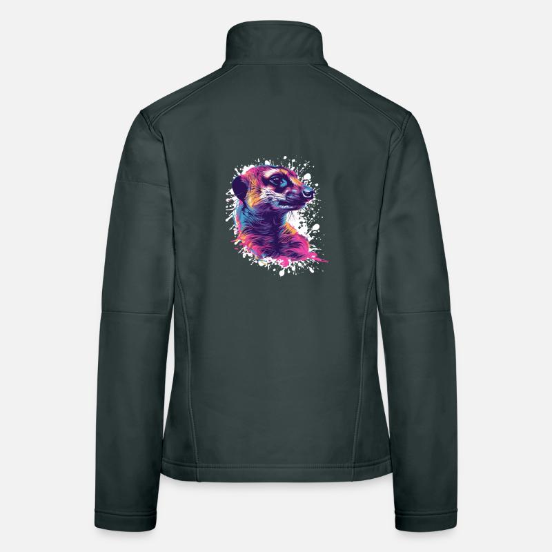 Suricate coloré Veste en tissu softshell Femme
