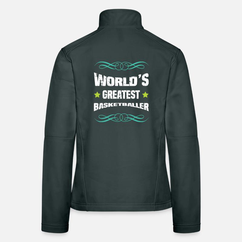 Le plus grand basketteur du monde Veste en tissu softshell Femme
