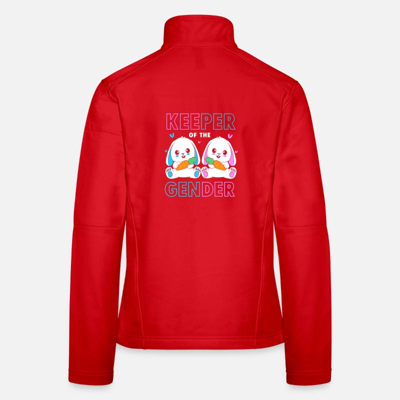 Gender Reveal Easter Mom-to-be Women's Softshell Jacket