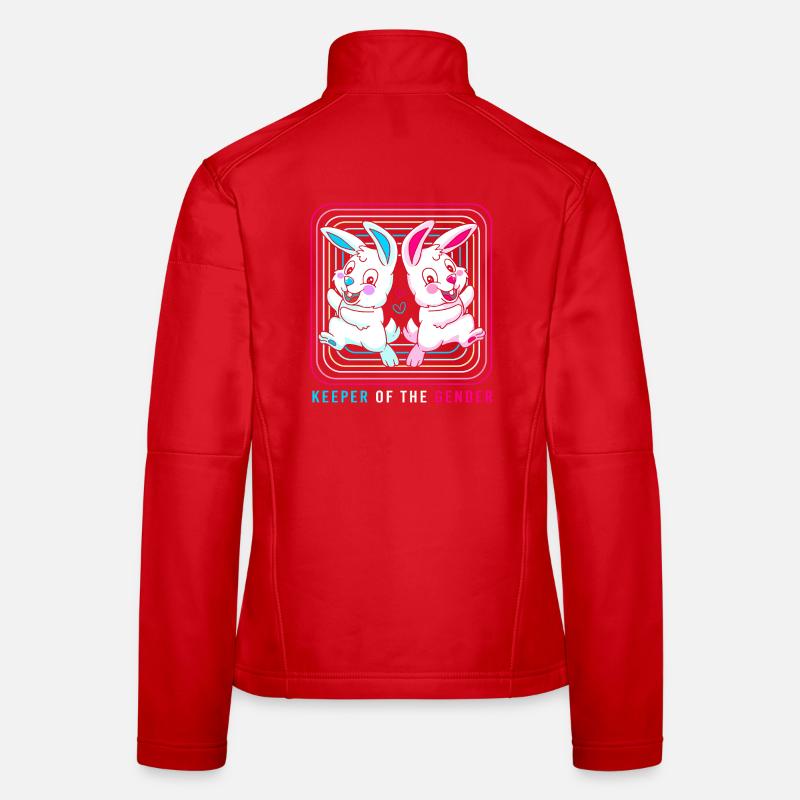 Gender Reveal Ostern Werdende Mutter Frauen Softshelljacke