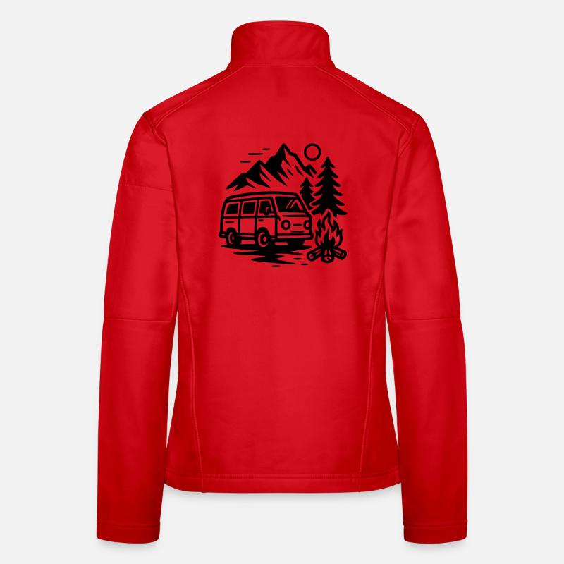 Campeur Veste en tissu softshell Femme