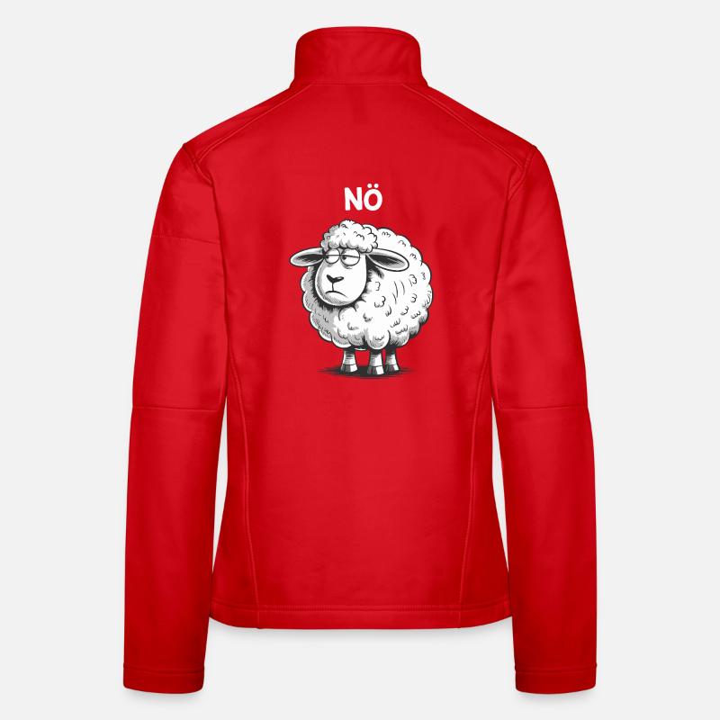 Lower Austria – Grumpy Sheep Humor Design Women's Softshell Jacket
