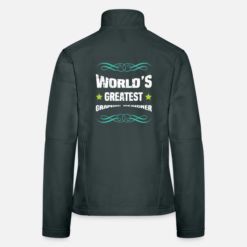 Motif de graphiste Veste en tissu softshell Femme