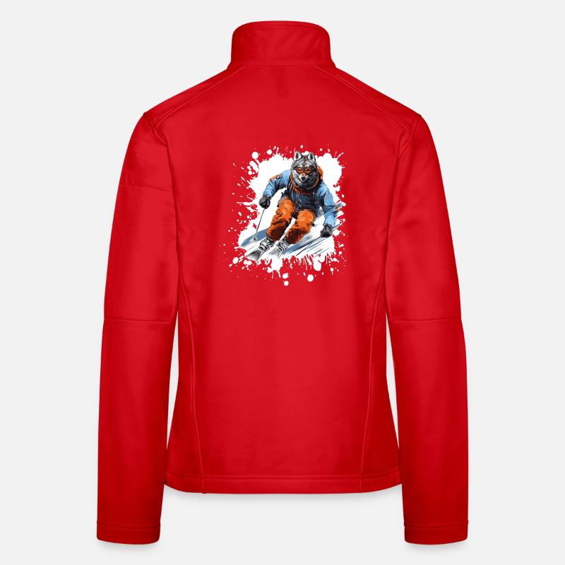 Wolf Ski Skifahren Frauen Softshelljacke