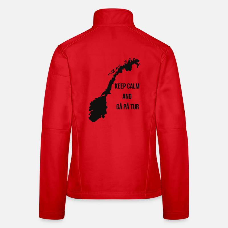 RESTEZ CALME ET G_P_TUR_-1- Veste en tissu softshell Femme