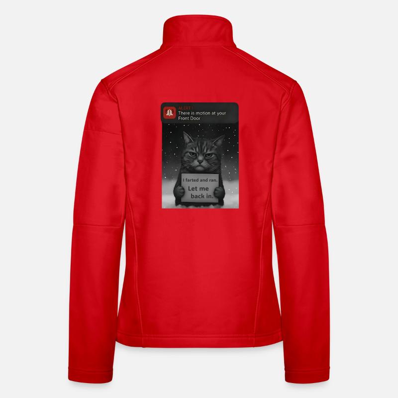 Cat a un message pour vous - Funnier Veste en tissu softshell Femme
