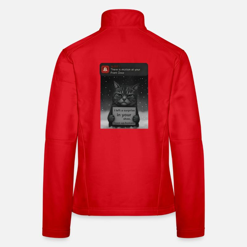 Cat has a message for you - Funnier Women's Softshell Jacket