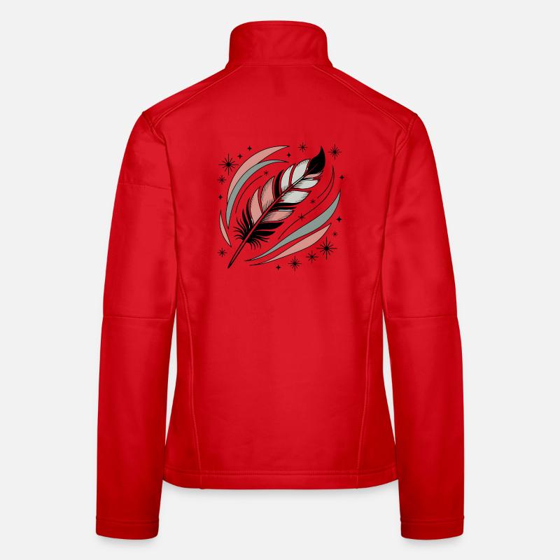Plume d’âme boho Veste en tissu softshell Femme