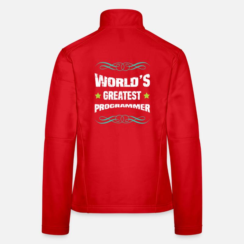 Chemise du meilleur programmeur au monde Veste en tissu softshell Femme