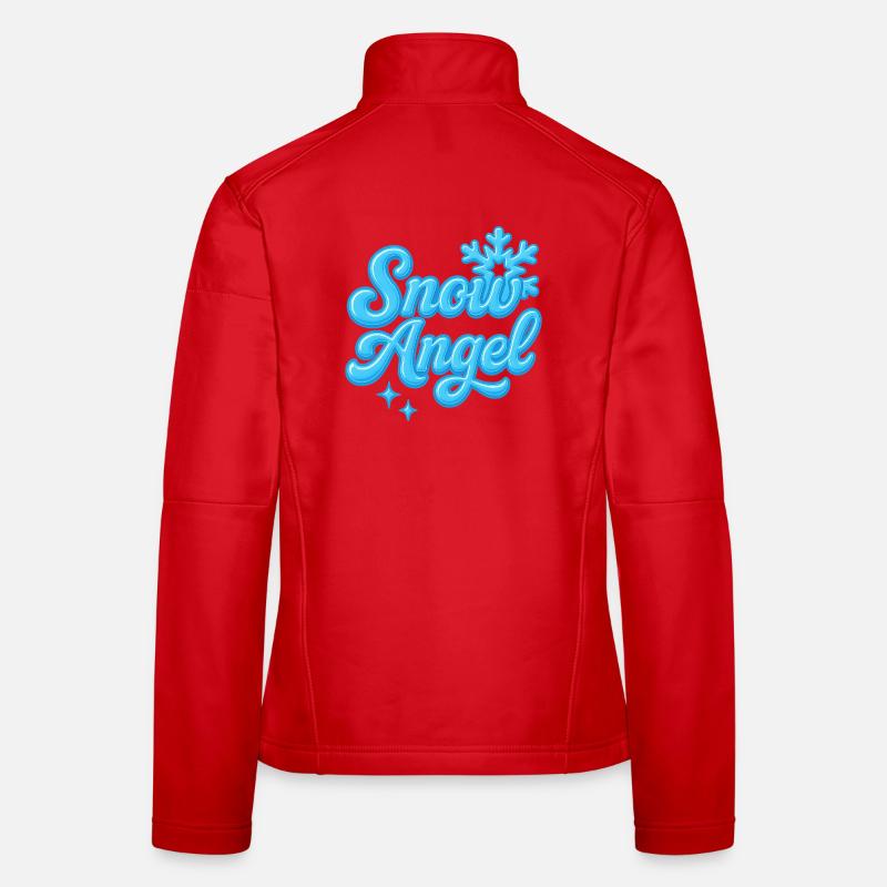 Snow Angle / Y2K Statement Design - Women's Softshell Jacket - red