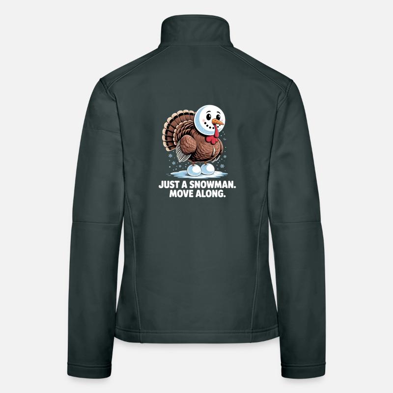 Pas de dinde pour le dîner Veste en tissu softshell Femme