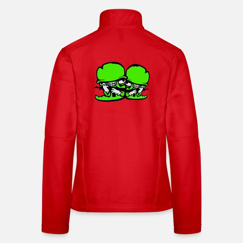 Worm Soldier Duo Crazy Helmets Weapons Team Madness Women's Softshell Jacket