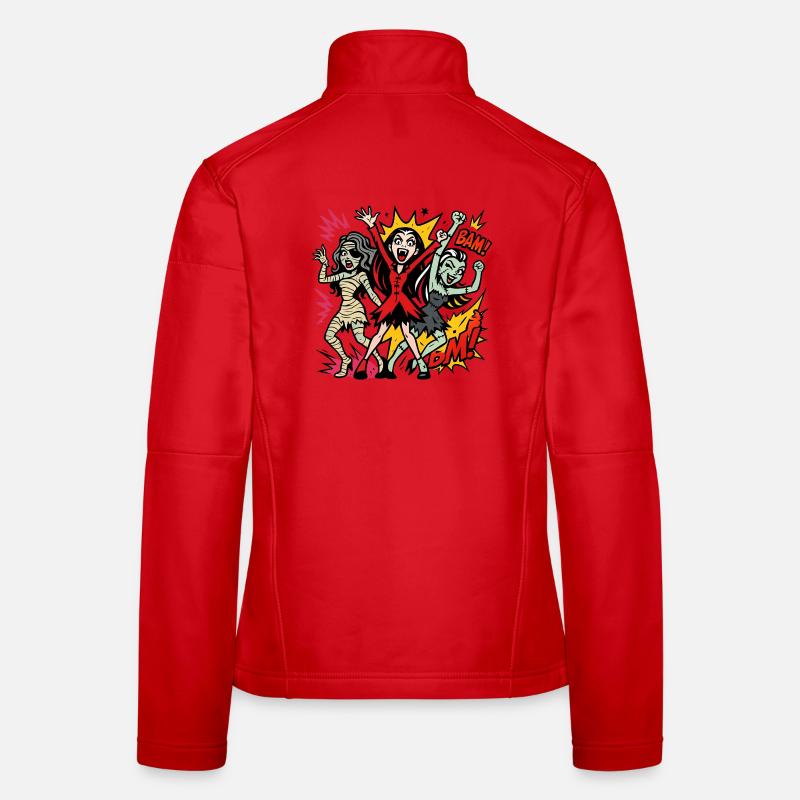 Comic-Horror Monstertanz Frauen Softshelljacke