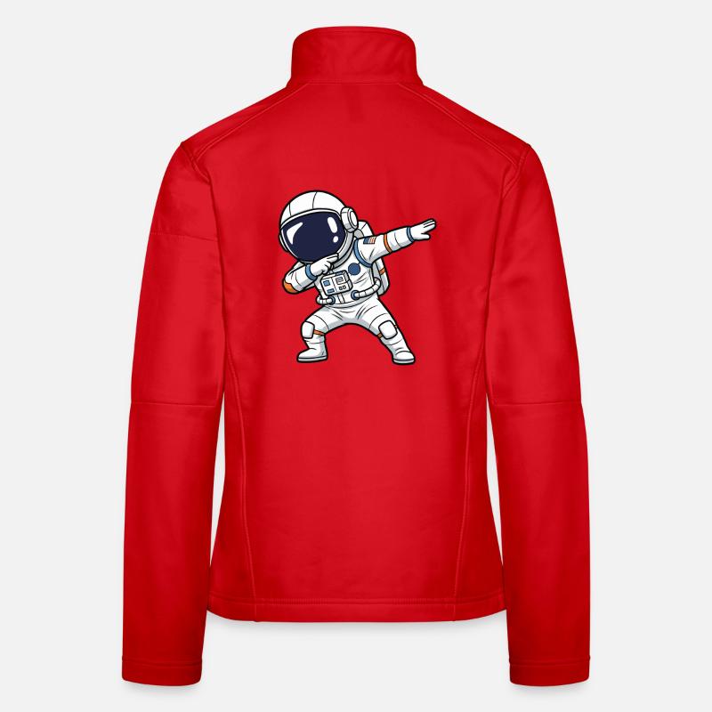 Astronaut Dab Women's Softshell Jacket