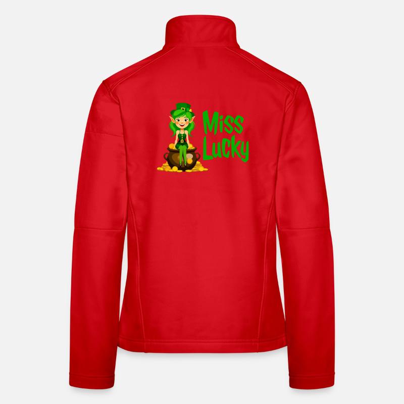 Mlle Lucky Leprechaun Veste en tissu softshell Femme