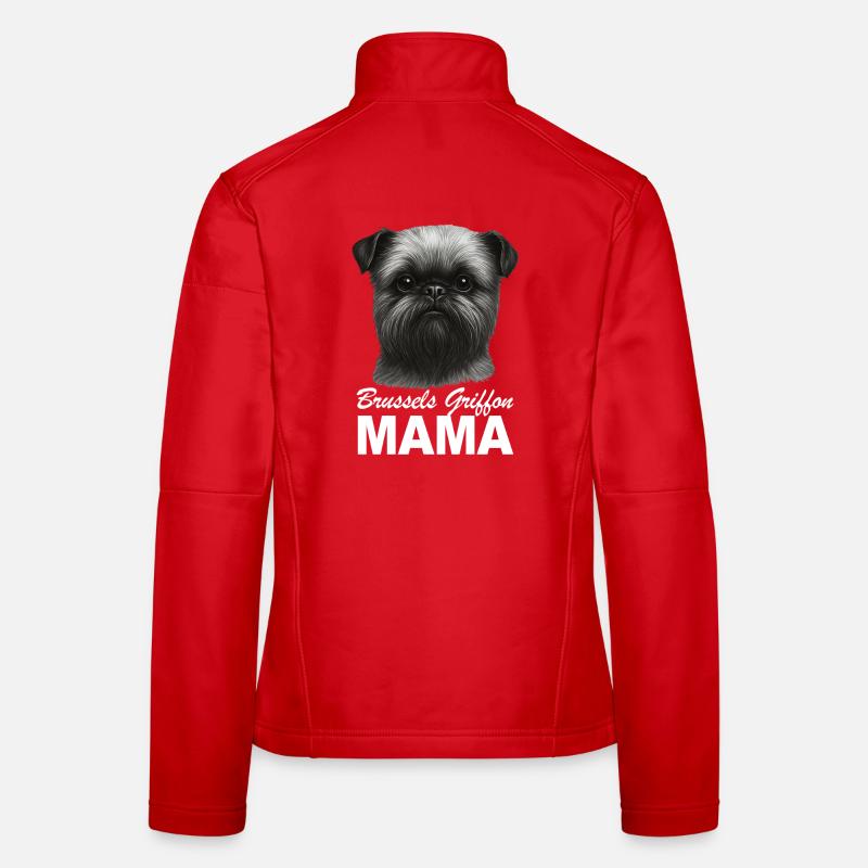 Belgian Dwarf Griffon Brussels Griffon Mama Women's Softshell Jacket
