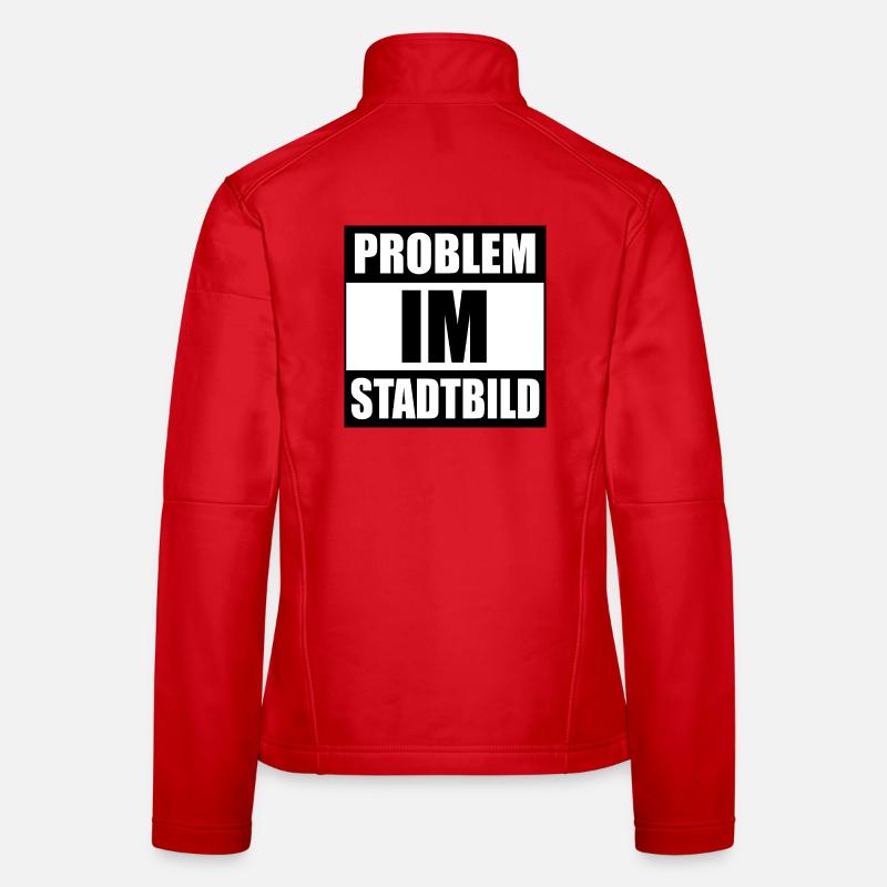Problem im Stadtbild Frauen Softshelljacke